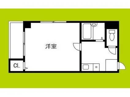 アメニティ岸ノ里(1K/3階)の間取り写真