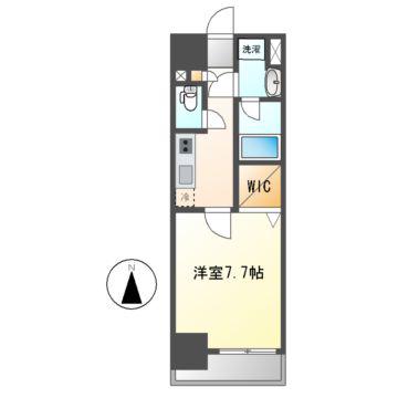 ソレアード(1K/2階)の間取り写真