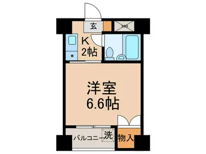 フジタハイツ(1K/3階)の間取り写真