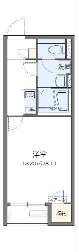レオネクストみどりの杜(1K/2階)の間取り写真