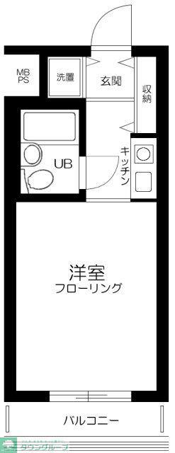 ダイアパレス錦糸町第5(ワンルーム/12階)の間取り写真