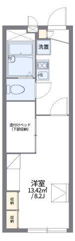 レオパレス大将ヶ根(1K/1階)の間取り写真