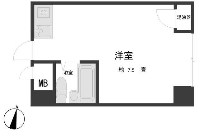 日興パレスビル渋谷(ワンルーム/4階)の間取り写真