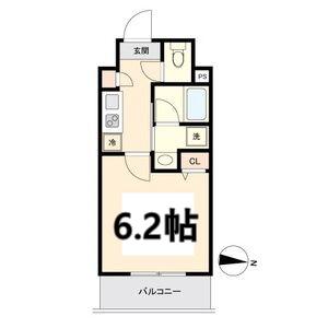 CAVANA新栄(1K/6階)の間取り写真