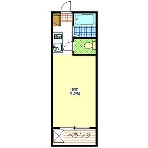 ゴールデンハイツ(1K/3階)の間取り写真