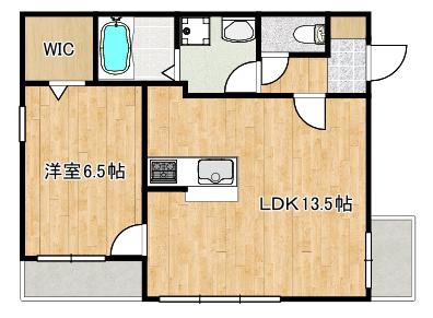 MAISON LEBLANC(1LDK/2階)の間取り写真