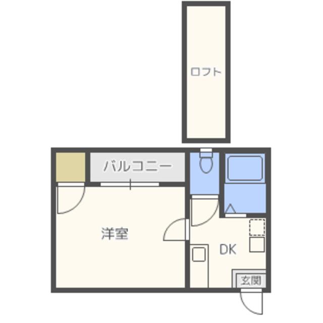 オレンジハイツ(ワンルーム/2階)の間取り写真
