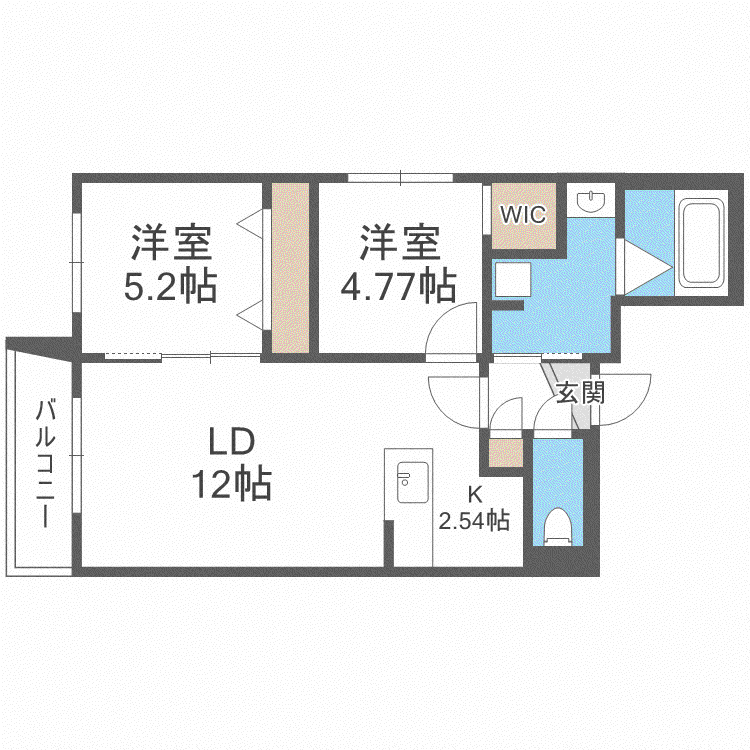 DAIYA SFIDA CITY(2LDK/3階)の間取り写真
