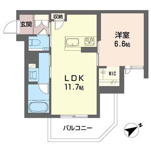 レガリータII(1LDK/2階)の間取り写真