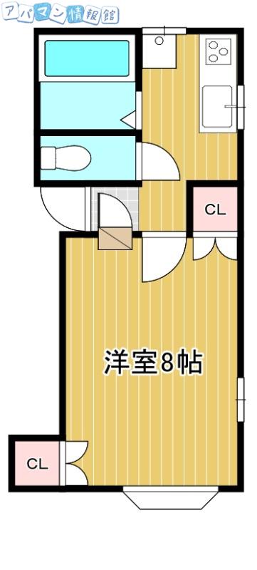 コンステレーション(1K/2階)の間取り写真