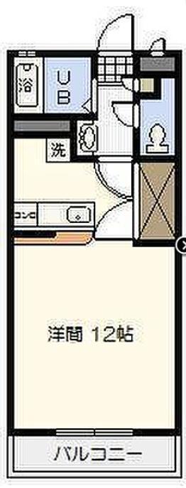 ファミリーマンションV(ワンルーム/5階)の間取り写真