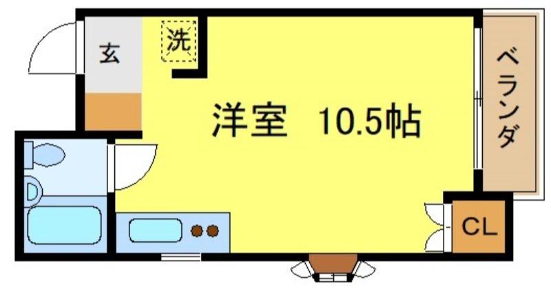 MAISON NEWSTAR(ワンルーム/2階)の間取り写真