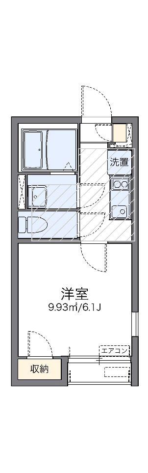 レオネクストキアラ(1K/1階)の間取り写真