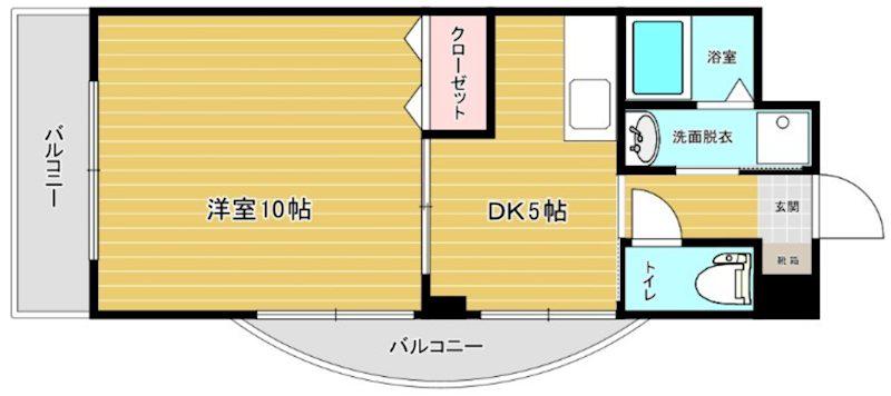 スターリーKT(1DK/3階)の間取り写真