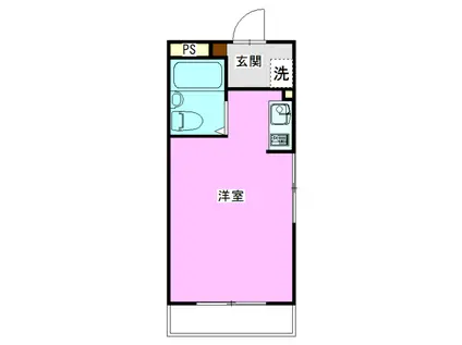 小林ワンルームマンション(ワンルーム/2階)の間取り写真
