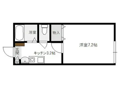 ハイムアンゲルウスIII(1K/2階)の間取り写真