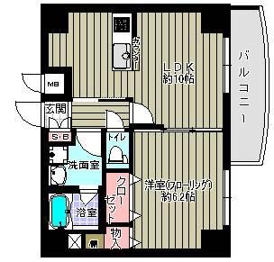 プラティ光が丘(1LDK/3階)の間取り写真