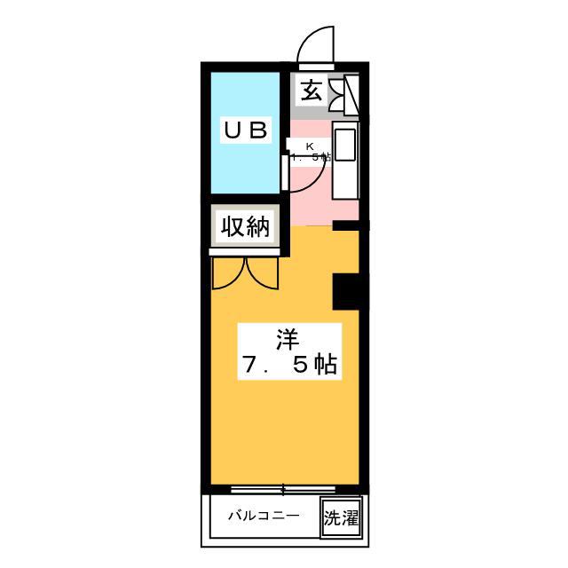第5小野ビル(ワンルーム/2階)の間取り写真