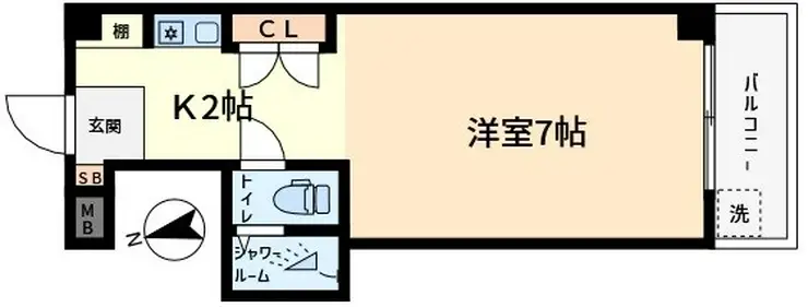 コーポマスダ10 3階階 間取り