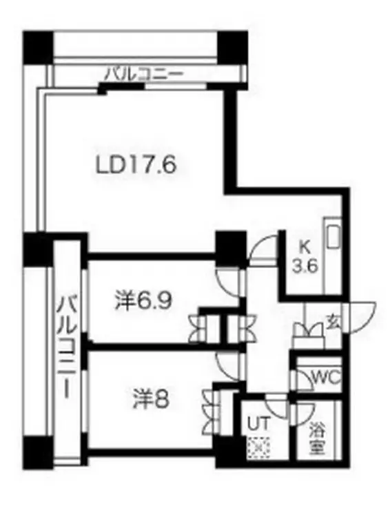 グランパークハイツ 27階階 間取り