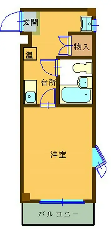 フラッツ池の上 3階階 間取り