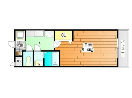 ラフィーネマック(1K/1階)の間取り写真
