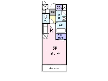 アップライゼ(1K/2階)の間取り写真