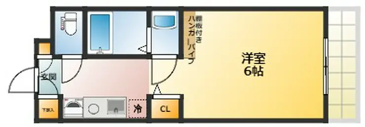 ロイヤルコート武蔵境 1階階 間取り