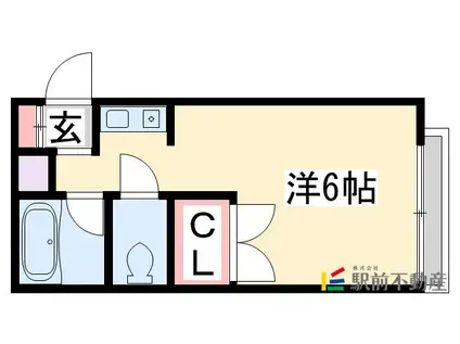 二日市ステーションビル(ワンルーム/2階)の間取り写真