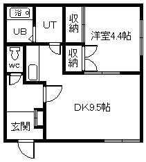 ダイイチハウス(1DK/3階)の間取り写真
