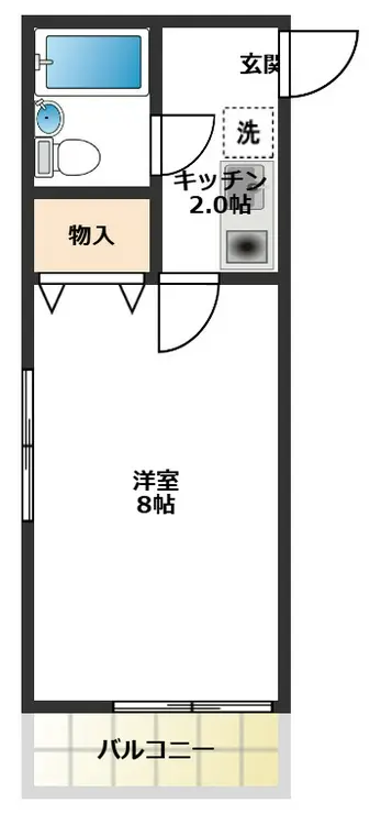 ロワール・ウィスタリア 2階階 間取り
