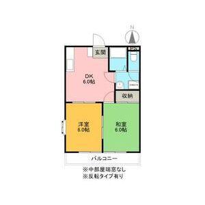 第6磯部コーポ(2DK/3階)の間取り写真