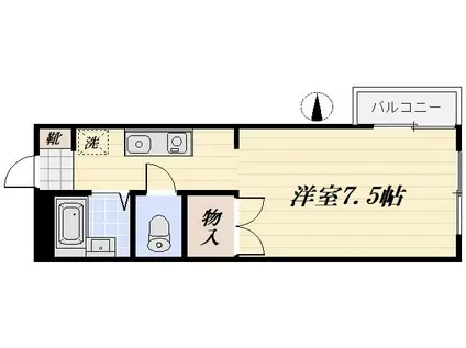 ベルドミール桜台(1K/1階)の間取り写真