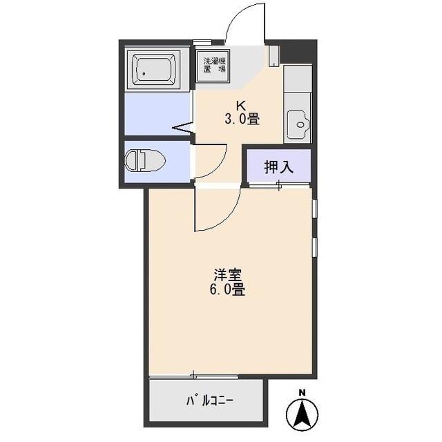 プレミールコートA(1K/1階)の間取り写真