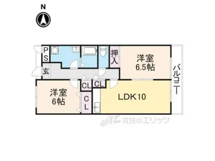 ワシントンアヴェニュー(2LDK/5階)の間取り写真