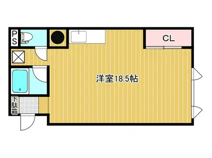 メゾンIMAI(ワンルーム/2階)の間取り写真