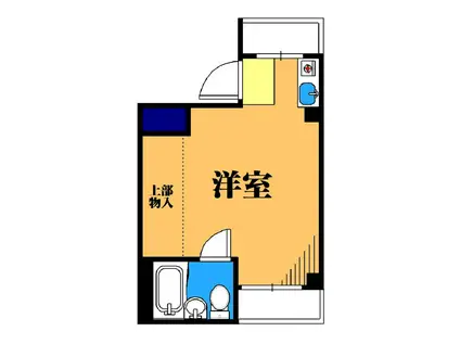 コジマハイツ(ワンルーム/4階)の間取り写真