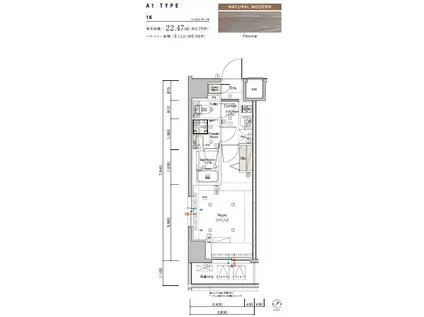 SYFORME KANNAIII(1K/2階)の間取り写真