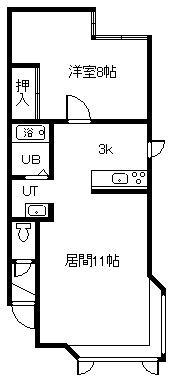 グラナダ77(1LDK/2階)の間取り写真