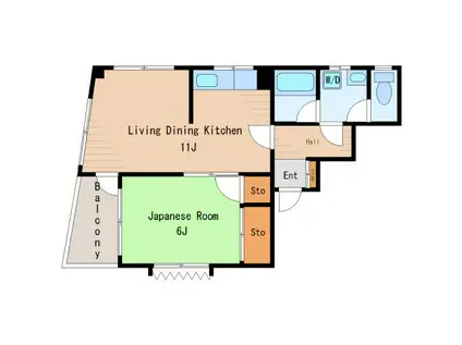 斉藤ビル(1LDK/3階)の間取り写真