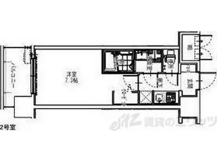 S-RESIDENCE大阪同心(1K/10階)の間取り写真