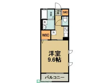 メゾン・ハルミツ(1K/2階)の間取り写真