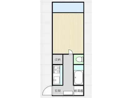 ルエメゾンロワール西公園III1号館(1K/3階)の間取り写真