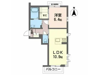シャーメゾン ヴィオラ(1LDK/3階)の間取り写真