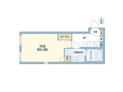 SYNEX SHIN-NAKANO(1K/1階)の間取り写真