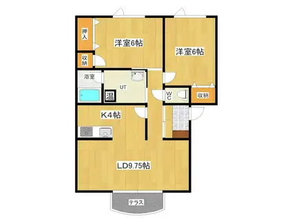 CHELSEAI(2LDK/1階)の間取り写真