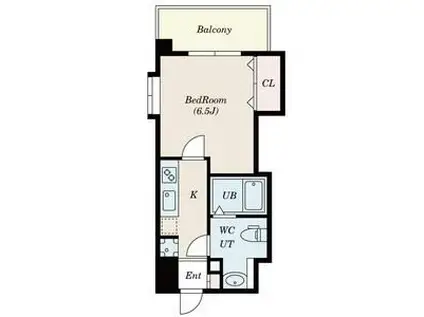 フレンシアノイエ東三国(1K/3階)の間取り写真