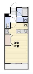 新西ビル(ワンルーム/4階)の間取り写真
