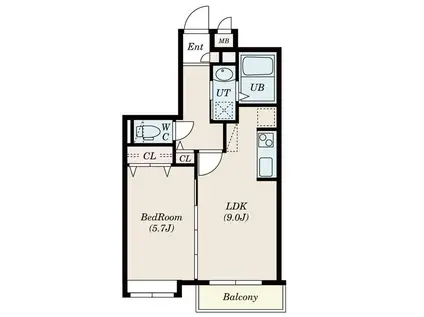 DAZZLE ME(1LDK/4階)の間取り写真