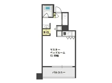 ザ タワー大阪レジデンス(ワンルーム/7階)の間取り写真